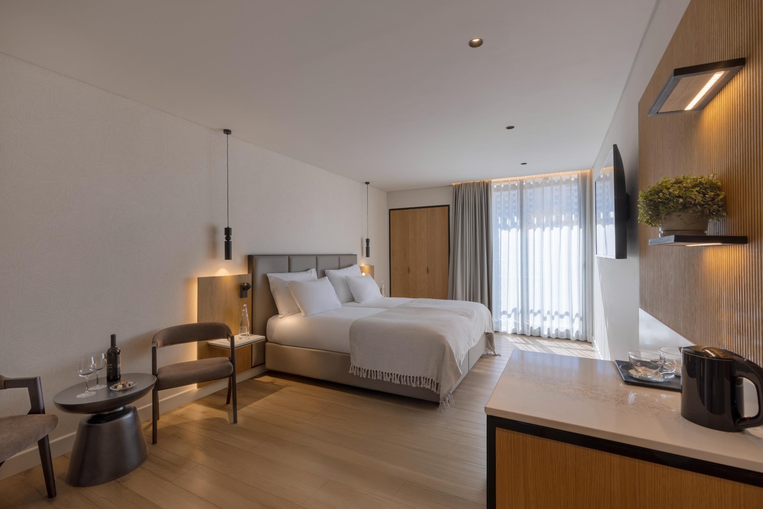 Rooms at the SkyLine Hotel