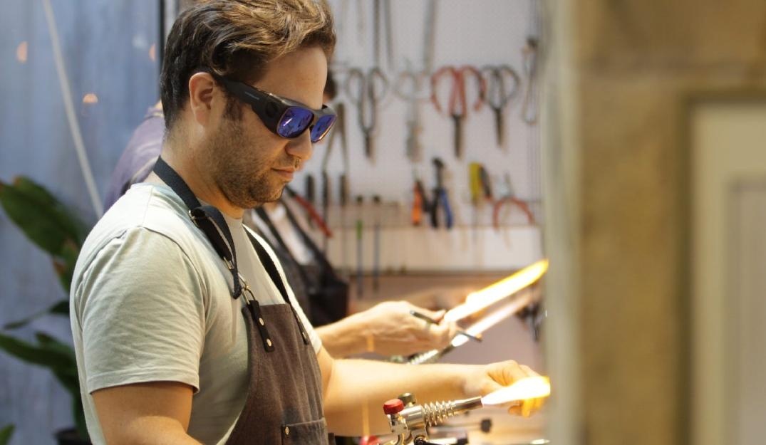photo of Glass sculpture workshop - Yael and Loch
